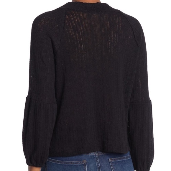 White Willow Mock Neck Textured Sweater NWT - Picture 2 of 9